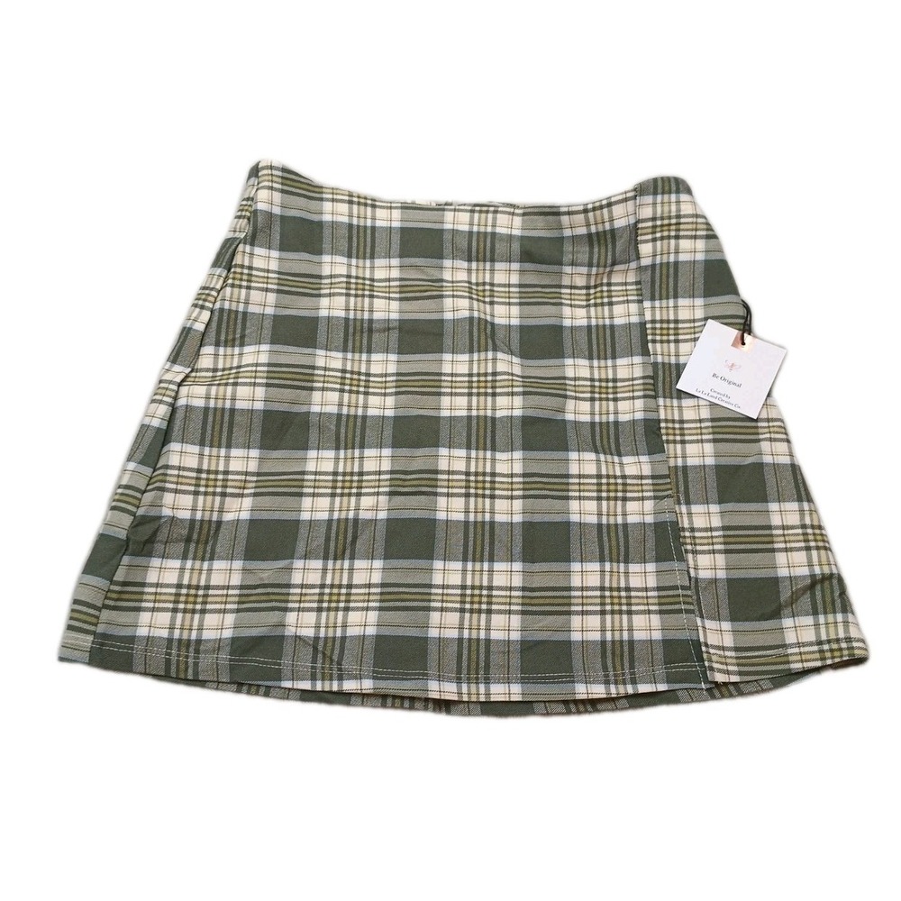 Originality Juniors Plaid Pleated Mini Skirt Size Medium USA Made W/Tag
